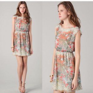 Alice + Olivia Silk Watercolor Dress